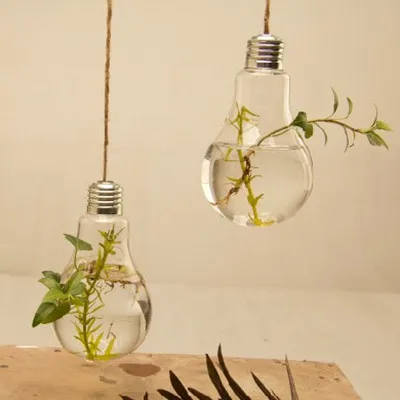 Европейские творческие лампа висит ваза стеклянная ваза гидропоники дома мода ювелирные изделия украшения