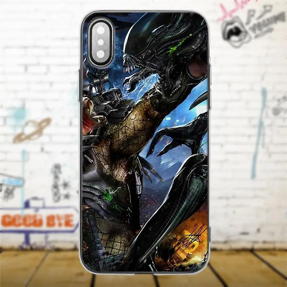 Oedmeb Alien Vs Predator для Xiaomi Redmi 5 4A 3 3S Pro Mi4 Mi4i Mi5 Mi5S Mi Max Mix 2 Note 4 Plus ТПУ Модный чехол|Бамперы|