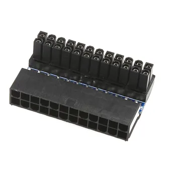 

NEW Mainboard Motherboard ATX 24Pin to 24Pin 90 Degree Power Connector Adapter For 24pin ATX cable