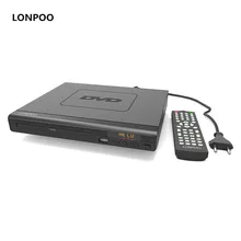 LONPOO Barato Mini USB RCA HDMI Reproductor de DVD Múltiples Idiomas OSD DIVX MPEG4 DVD Reproductor de CD RW Pantalla LED Reproductor de DVD MP3