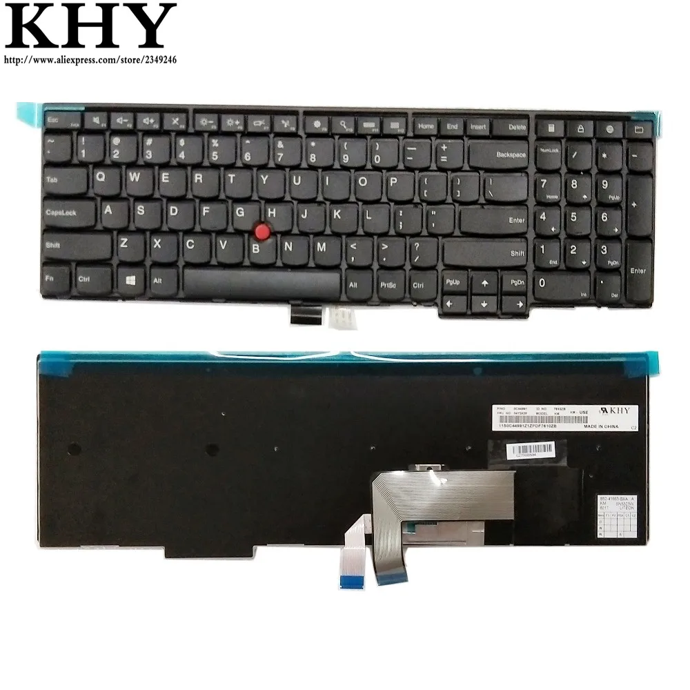 US Layout Keyboard for Lenovo Thinkpad E531 E535 E540 E545 Compatible 04Y2655 04Y2660 04Y2662 04y2664 04Y2666 04Y2681 04Y2698 04Y2709 04Y2719 0C45227 0C45231 0C45246 