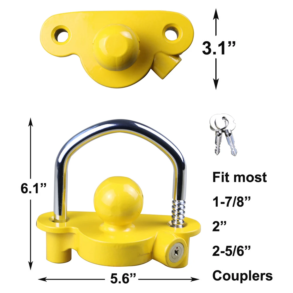 Универсальная муфта замок трейлер замок регулируемая длина сверхпрочная сталь