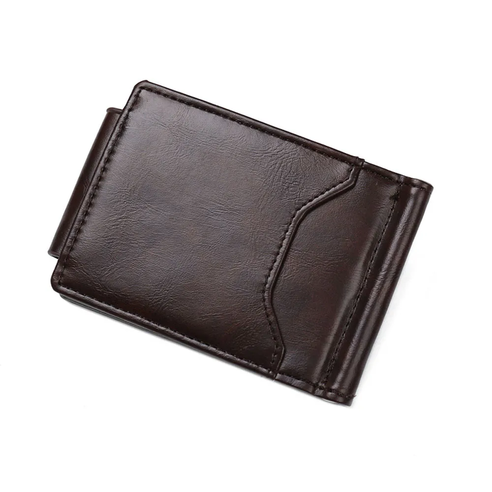 

Men Leather Bifold Wallet Coin Purses Credit Cards Holder Pocket male wallet purchase genuine leather wallet men clutch bags