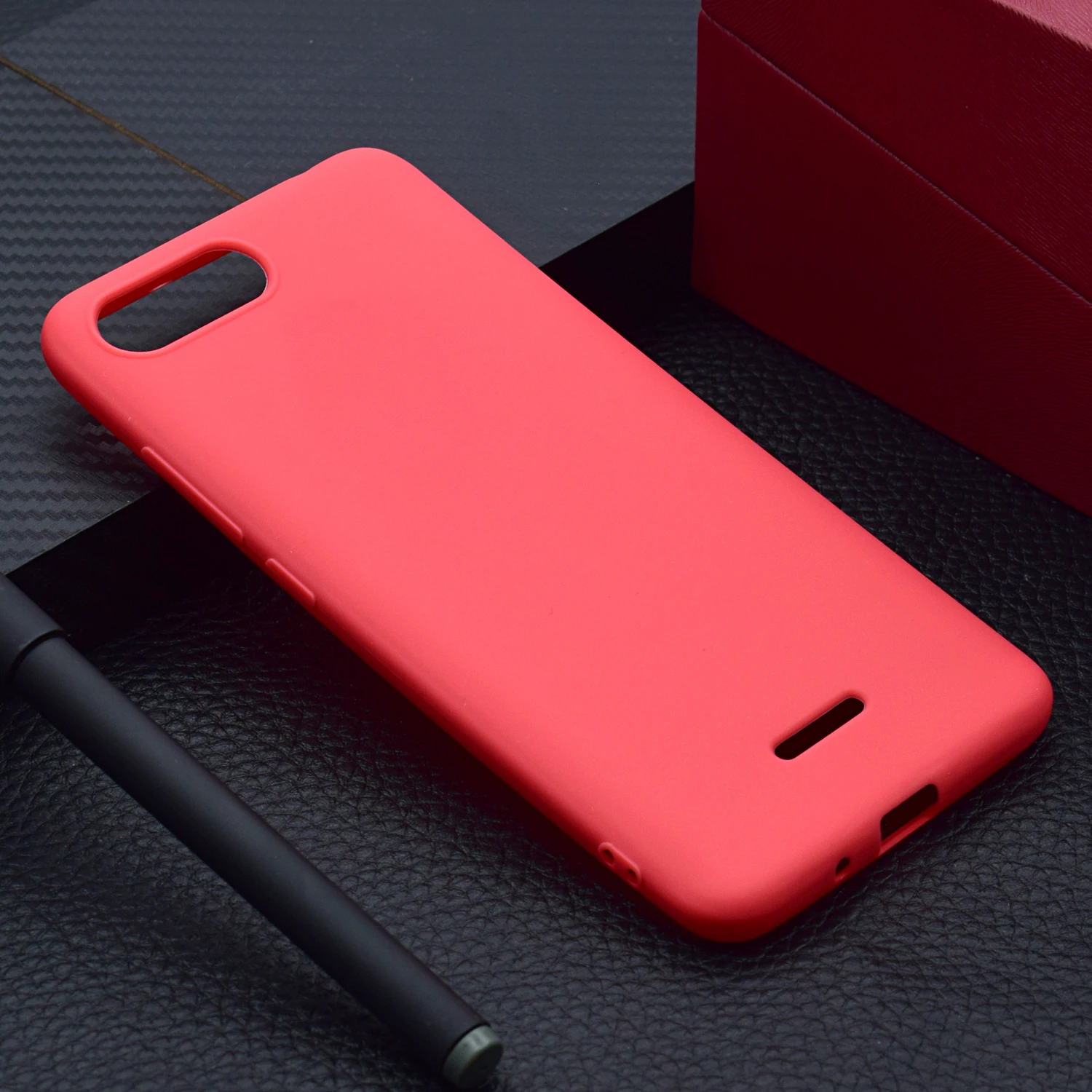 

Sunjolly Solid Case for Redmi 6A Soft TPU Silicon Pink Blue Phone Cover coque fundas for Xiaomi Hongmi Redmi 6A Cases Bag Shell
