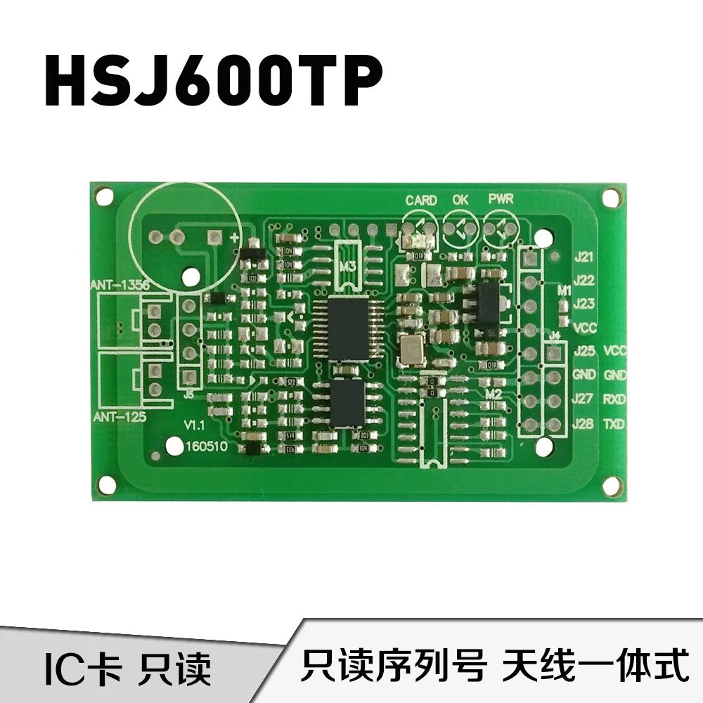 

HSJ600TP M1 Read Only Card Number RFID Read Card Module NFC Tag IC Carmen Card Reader Module