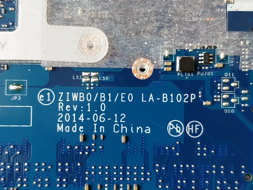 KEFU ZIWB0/B1/E0 LA-B102P For Lenovo B50-30 N50-30 Motherboard N2840/N2830 CPU LA-B102P Rev: 1.0 motherboard Test original 100%
