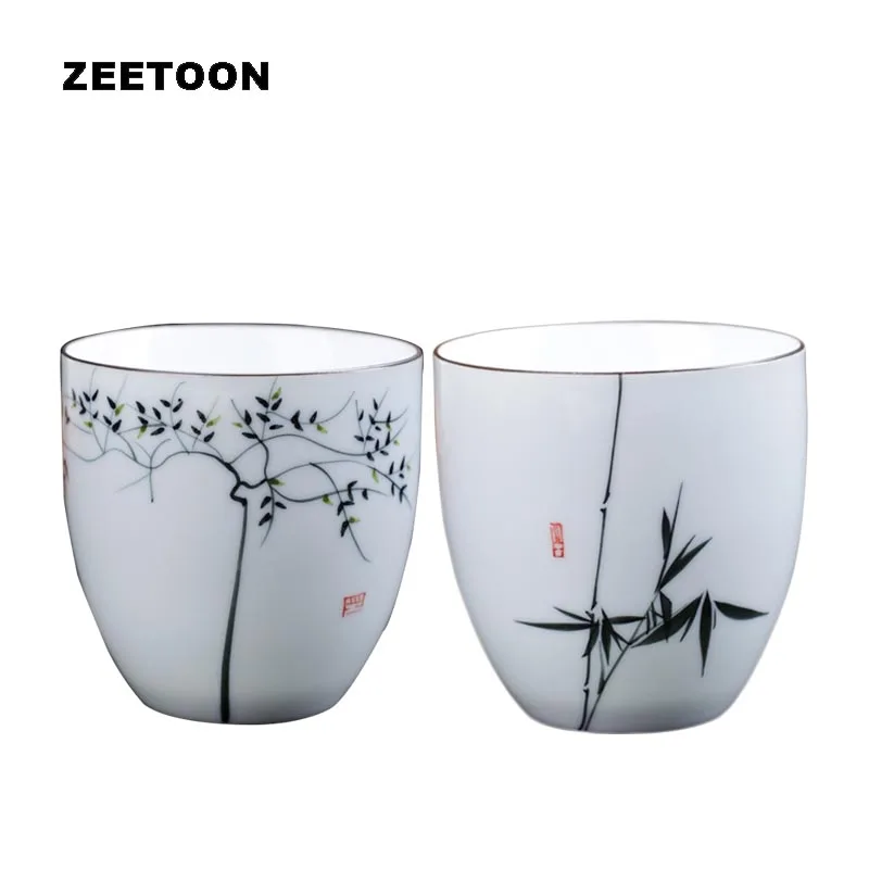 

70ml Chinese Style Teacup Hand Painted Ceramic Porcelain Cups Tea Cup Master Espresso Coffee Mug Drinkware Teaware Decor Crafts
