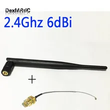 Wi-Fi антенна 2,4 ГГц 6dbi с высоким коэффициентом усиления Omni с SMA разъем Усилитель сигнала+ гнездо SMA u. fl/разъем IPX кабель 15 см