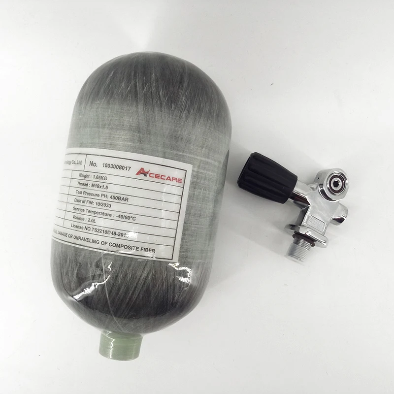 AC52051 HPA  mini scuba diving condor carbon tank 4500PSI 300bar pcp air gun airsoft gas paintball tank carbon air tank ACECARE