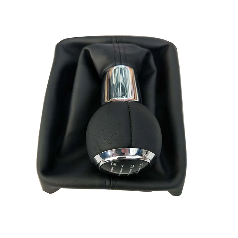 

For Audi A3 S3 8P S-line 00-03 Sportback 5 Gear 6 Speed Manual MT Car Shift Gear Knob With PU Leather Boot Knob Car Styling