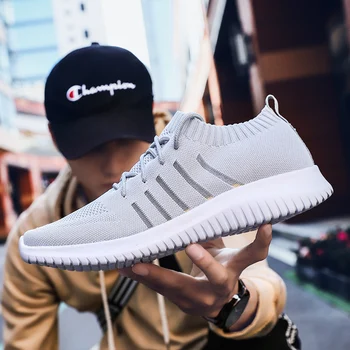 

2019 Summer Exclusive New Men Running Shoes Mesh Breathable Shoes Jogging Sneakers Men Lightweight Deodorant Outdoor Shoes