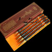 Кисточка для китайской каллиграфии ручка набор ласка шерстяные смешанные волосы живопись, каллиграфия ручка L/M/S Размеры набор кистей четыре сокровища исследования