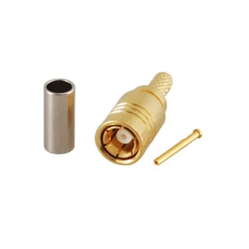 

100 Pieces SMB Female Jack Crimp RF Connector For RG178 RG174 RG316 LMR100 Coaxial Cable Antenna connector For XM Sir Brass