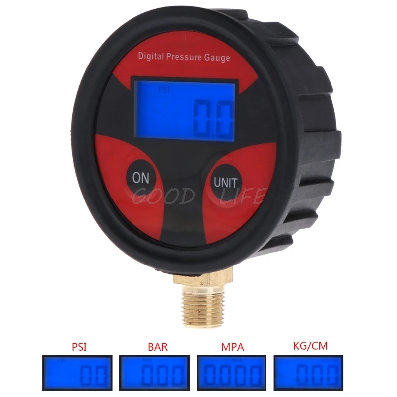 

0-200PSI LCD Digital Tyre Tire Air Pressure Gauge Meter for Car Truck Motorcycle Automobile Accessories