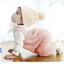 Детские штаны на лямках; сезон весна-осень; шерстяные вязаные Хлопковые Штаны для детей 0-1-2 лет; одежда с обеих сторон