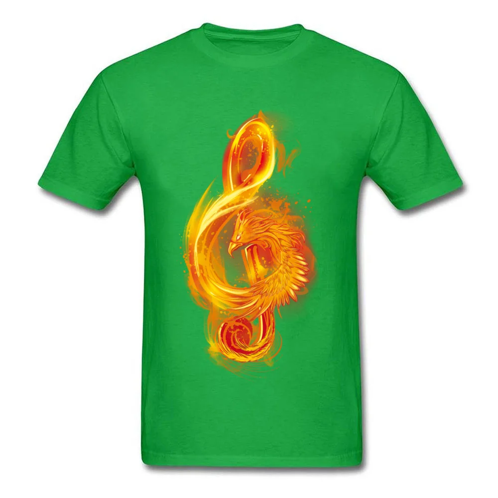 Music Reborn T Shirt for Men Casual Summer Fall Tops & Tees Short Sleeve Cheap Customized Tee Shirt Crew Neck All Cotton Music Reborn green