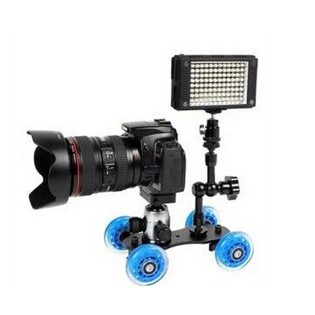 

Centechia Four-wheeler Steadicam Stabilizer for Video DSLR Camera Camcorder for Canon Nikon Sony Gopro Hero Phone DSLR DV