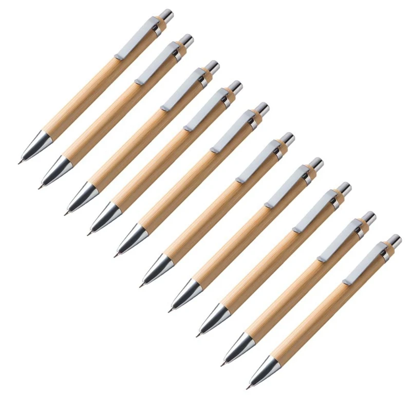 Ballpoint Pen Sets Misc. Bamboo Wood Writing Instrument (Set Of 10) | Канцтовары для офиса и дома