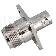 Superbat 5 шт. РФ N-BNC Адаптер N Женский Джек bnc Джек Монтажа в Панель Разъем Коаксиальный