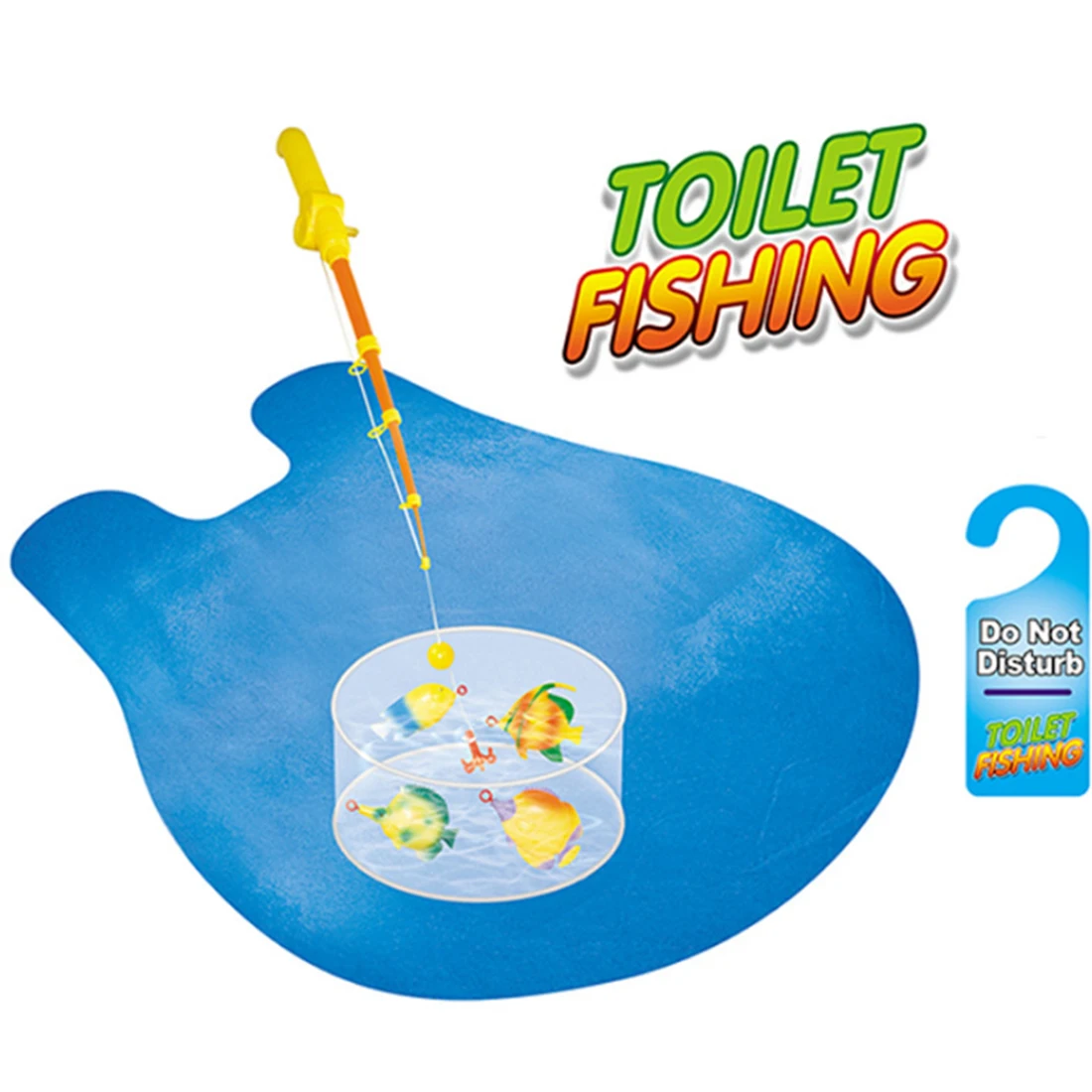 Мини-Туалет пластиковый Игровой Набор для рыбалки Potty Time Fishing Practice Kit новинка подарочные игрушки для детей