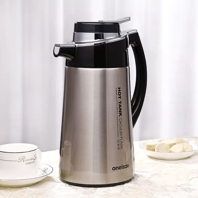 1800ML Stainless Steel Thermal Coffee Kettle waterpot Tea Kettle Carafe