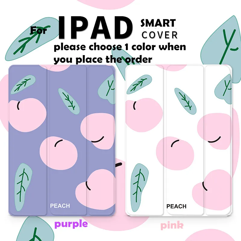 Розовый персиковый чехол книжка для iPad Pro 9 7 Air 10 5 11 12 2020 Air2 Mini 2 3 4 2019 планшета ipad 2017