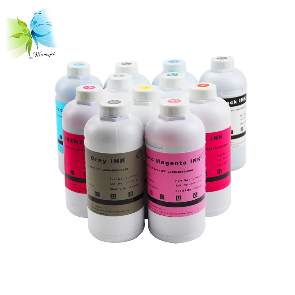 

500ML per bottle WINNERJET 12 colors dye ink for Canon PRO 2000/4000/6000 printer high quality ink