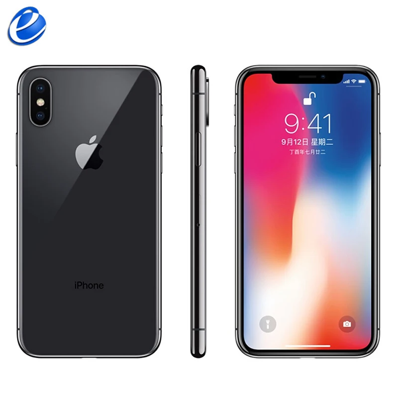 Оригинальный телефон Apple iPhone X 5 8 дюймовый экран десять ядер iOS A11 3 ГБ ОЗУ 64 ГБ/256 ПЗУ