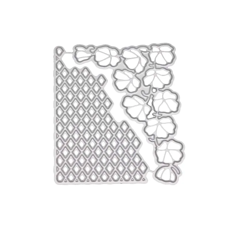 

rectangle flower background Metal Cutting Dies Stencil for DIY Scrapbooking Decor Craft Paper Cards Making New 2018 troqueles
