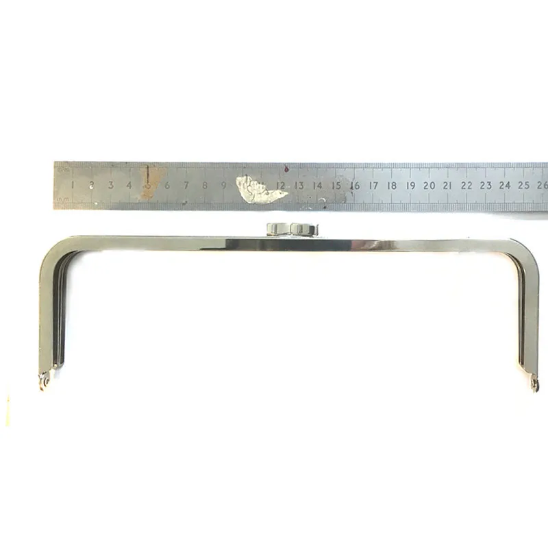 

10 inches Silver Clutch purse frame handbag frame bag frame without handle loops