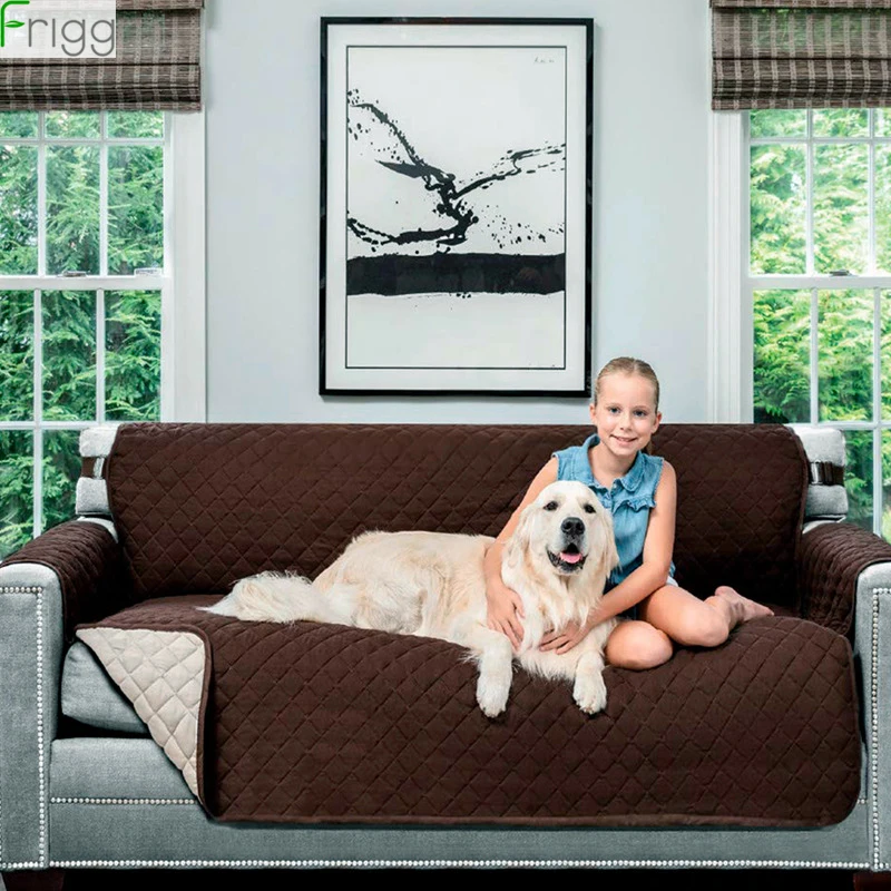 

Frigg Anti-Fouling Double Side Couch Cover Pets Dogs Sofa Furniture Protector Anti-Slip Armrest Slipcover Armchair Sofa Cover