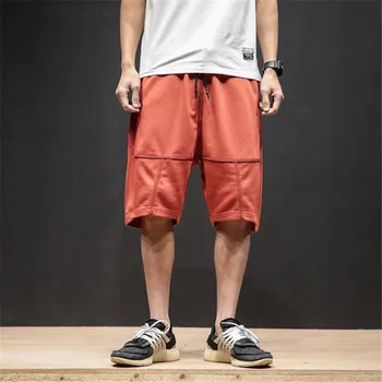 

Cotton Shorts Men New Summer Loose Casual Wide Leg Harlan Hip-Hop Streetwear Style Pockets Short Pants Men Plus Size 5Xl Ds50460