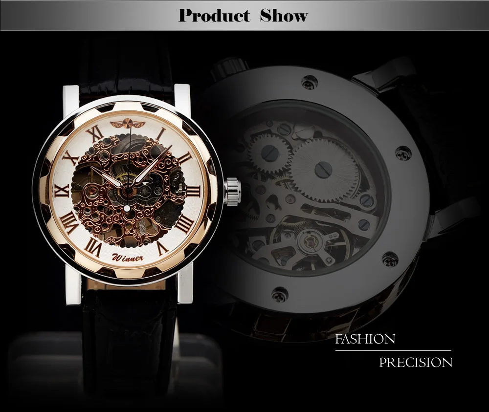 Модные мужские Роскошные Брендовые Часы в римском стиле с кожаным скелетом, часы в Военном Стиле, автоматические механические наручные часы в подарок