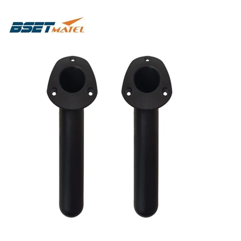 

BSET MATEL 2 Pieces black color Nylon 30degree flush mount Fishing Tackle Accessory tool Fishing Rod Holder for Kayak Boat Canoe