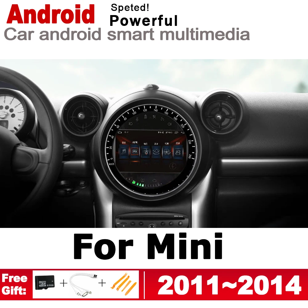

For Mini Countryman R60 2011~2014 2 DIN Car Android GPS Naviation Multimedia system Bluetooth Radio Amplifier Autoradio WiFI