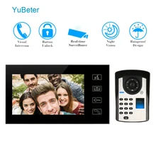 YuBeter 7 ''960*480 беспроводной видео-глаз дверной звонок видео домофон Интерком ключ Видеозвонок дома домофон для дома для квартиры офиса