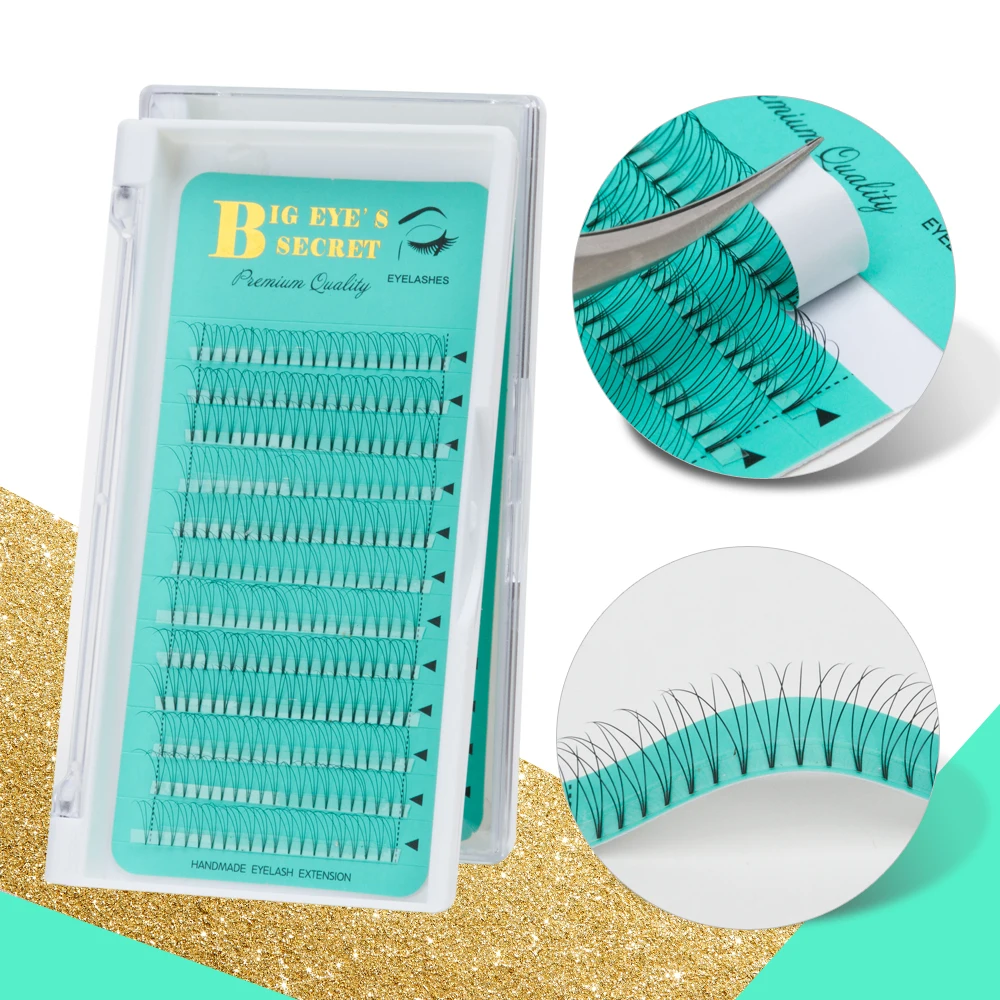 

Big Eye's Secret 3D4D5D6D Eyelash Extension Short Stem Eyelashes Lashes Premade Fans Volume LashesEyelash Extension Supplies