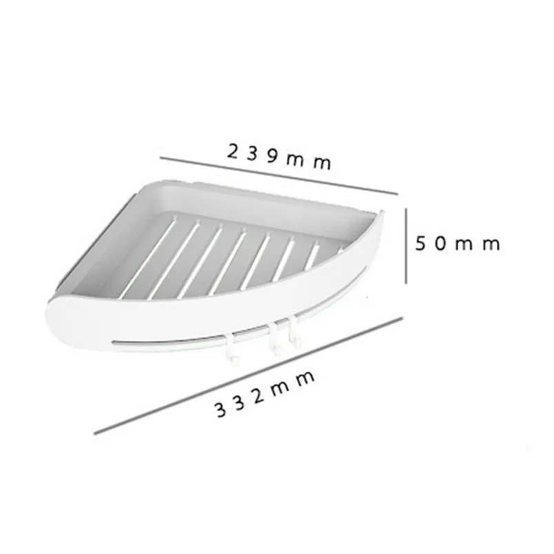 Bathroom Corner Storage Holder Shelves Triangular Shower Shelf Corner Bath Storage Holder Organizer Rack Bathroom Decor 35MR214