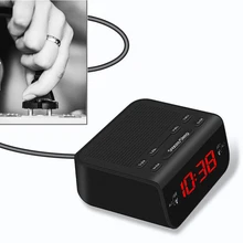 SOONHUA FM радио Многофункциональные радио цифровой дисплей времени светодиодный Будильник Радио с ЕС Plug функция сна