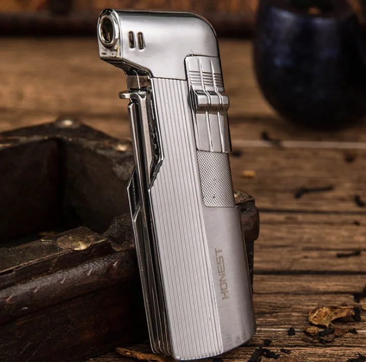 Цена Креативные инструменты для табачных труб, зажигалка, струйный бутановый фонарь, газовая сигарета, надувная Зажигалка из нержавеющей стали, ...