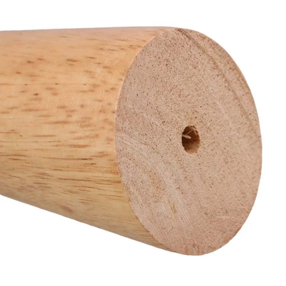 البلوط الخشب 150 ملليمتر ارتفاع موثوق الأثاث الساق مع لوحة من الحديد أريكة الجدول دولاب قدم مجموعة من 4