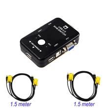 GZGMT 2 Ports  KVM Switch usb Keyboard vga HUB 1920*1440 video Box 2.0 Mouse