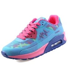 2017 New Summer Women Running Shoes Height Increasing Cheap Women Sports Shoes Breathable Lace-up Ladies Outdoor Shoes