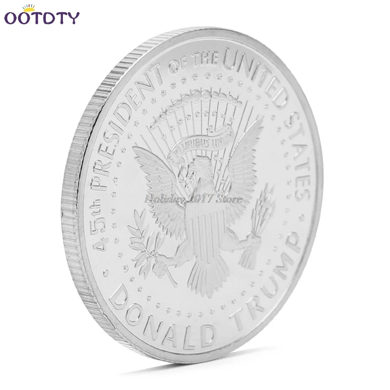 Американский 45-й президент Дональд Трамп позолоченная памятная монета Новинка жетон Jun21_25
