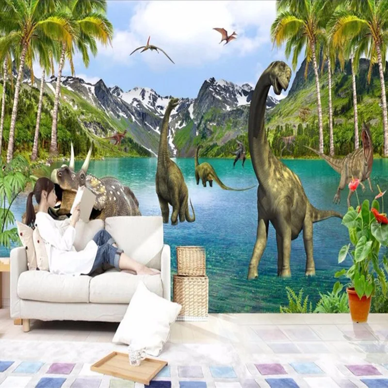 3D мультфильм мир животных детская комната настенная живопись обои для гостиной