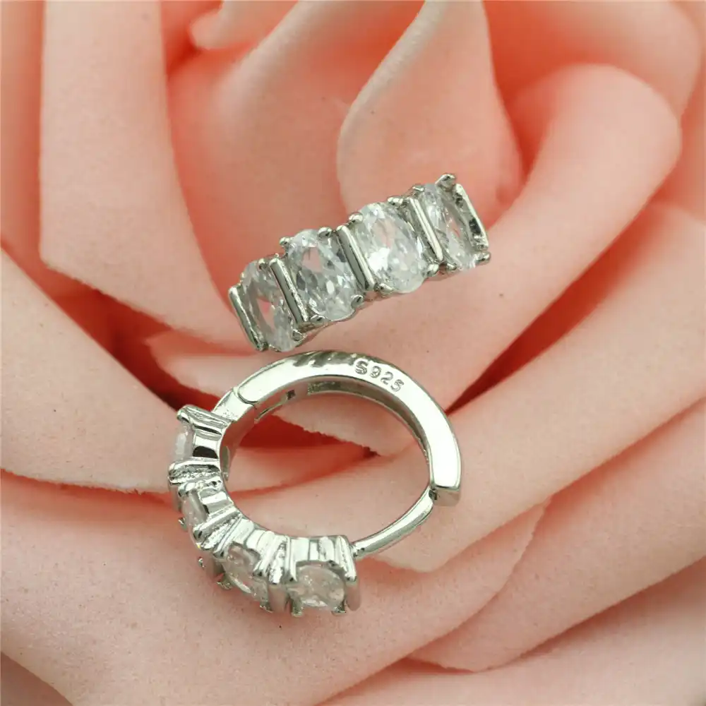 2017 Винтажные Ювелирные изделия, 925 стерлингового серебра с циркониевые серьги современный сад красивые серьги для женщин прелестные серьги