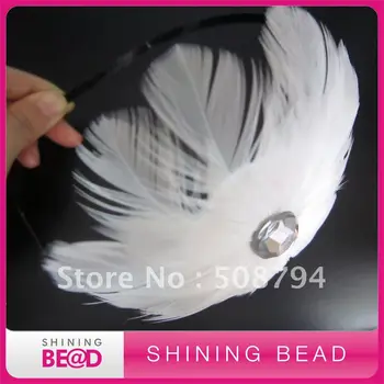 

Fashion White Feather Headband +Free Shipping+Fashion Design
