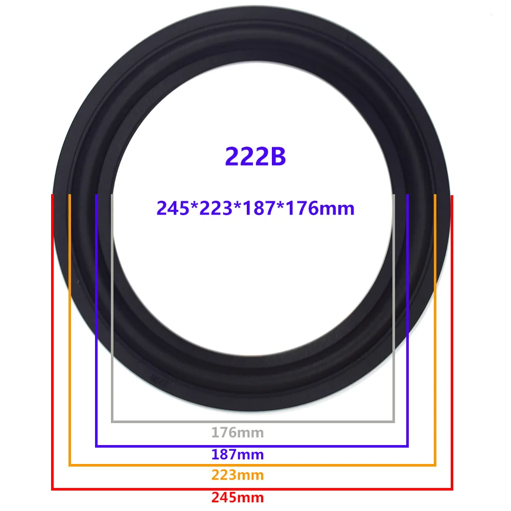 10 дюймов резиновый объемный динамик ремонтная Подвеска Diy громкий динамик сабвуфер запасные части складные края запасные части - Цвет: 222B