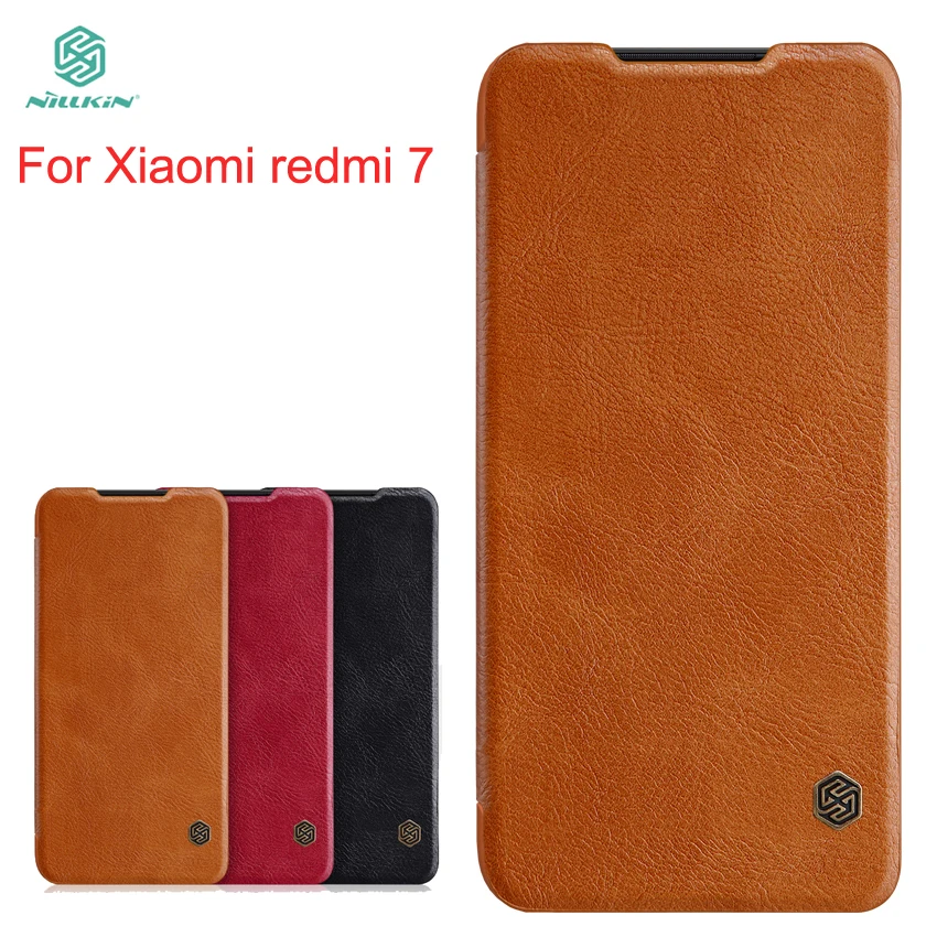 

For Xiaomi redmi 7 Case Cover NILLKIN PU Leather Flip Case For Xiaomi redmi 7 redmi y3 Cover High Quality Flip Phone Case 6.26''