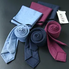Сплошной цвет узкий галстук для мужчин 6 см Повседневный узкий галстук хлопок Мужские аксессуары простота вечерние строгие галстуки тонкий Regalo Hombre